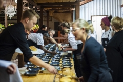 The team in action
