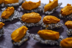 Tapioca Crisps with Carrot Dip