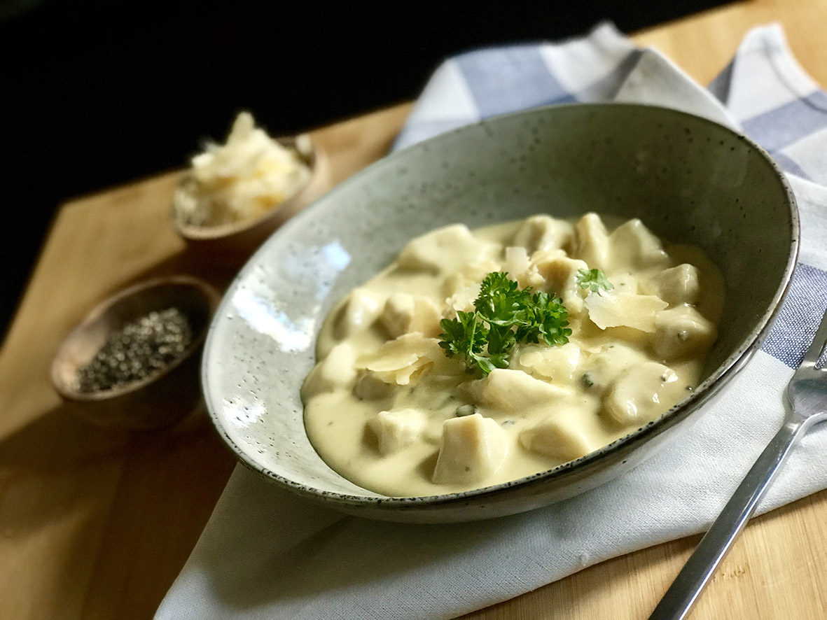 Potato Gnocchi with a Blue Cheese Cream Sauce Adelaide Showgrounds