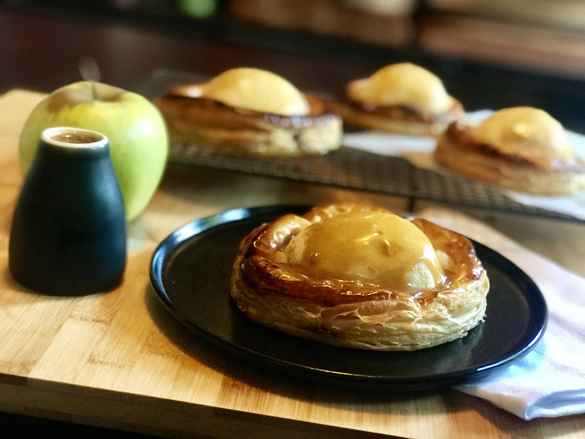 Apple and Almond Pastry with Salted Caramel Sauce - Adelaide Showgrounds Farmers Market