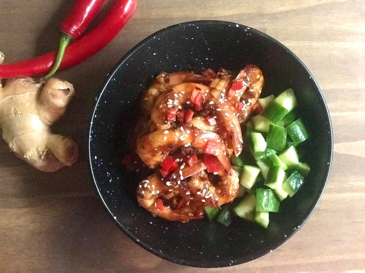 Garlic Chilli Prawns - Adelaide Showgrounds Farmers Market